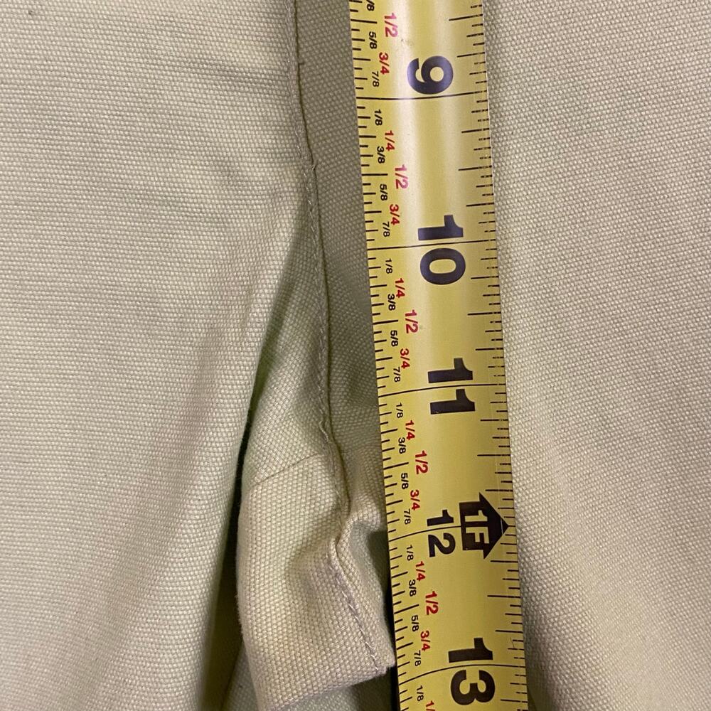 Susan Bristol Green Straight Leg Cotton Blend Pants Size 10 - Picture 9 of 12